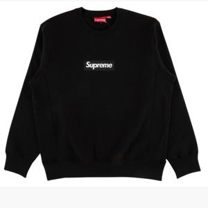 【Ｍ】Supreme 18AW Box Logo Crewneck ボックスロゴ クルーネック スウェット トレーナー アイボリー